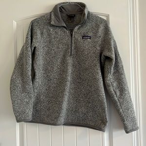Grey better sweater quarter zip